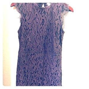 Purple lace sheath dress, size L